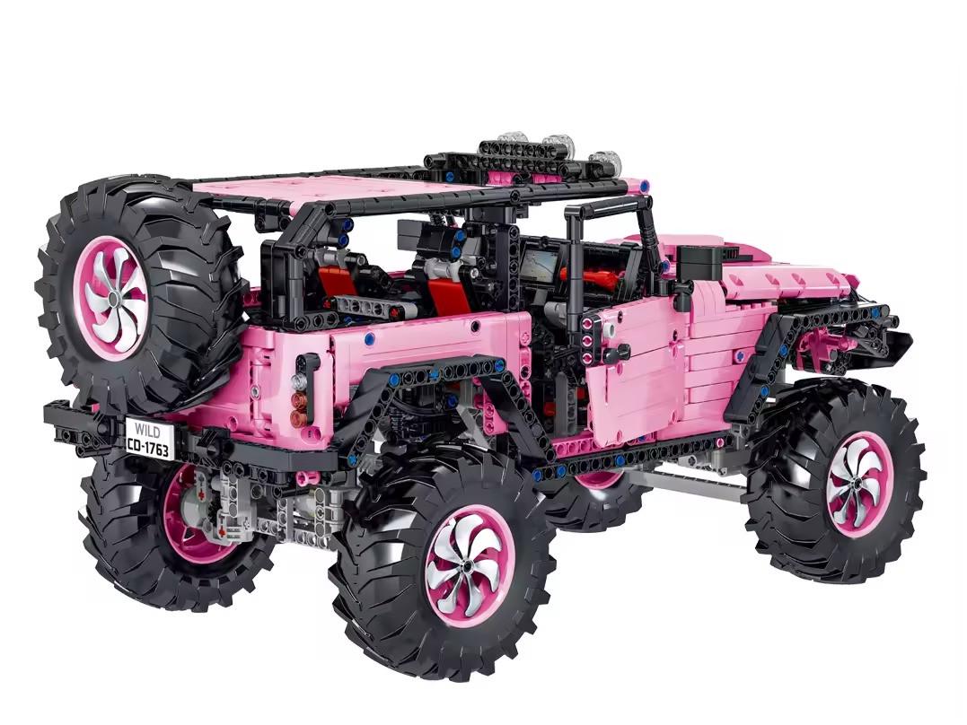 Конструктор детский внедорожник Джип 2471 детали Розовый (2402604437) - фото 4 Конструктор детский внедорожник Джип 2471 детали Розовый (2402604437) - фото 4