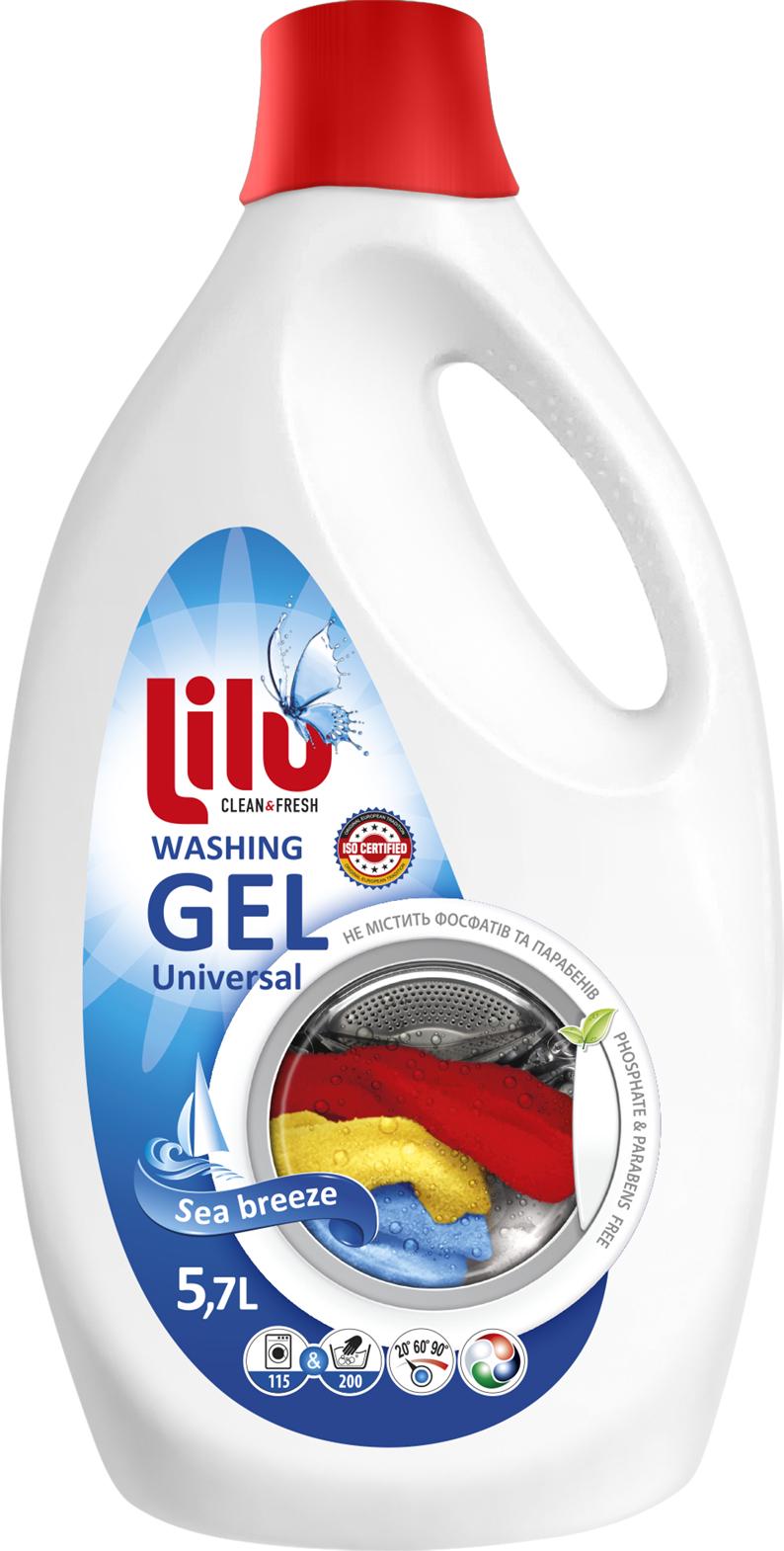 Гель для стирки Lilu Washing gel Universal Sea breeze 5,7 л (27583912)
