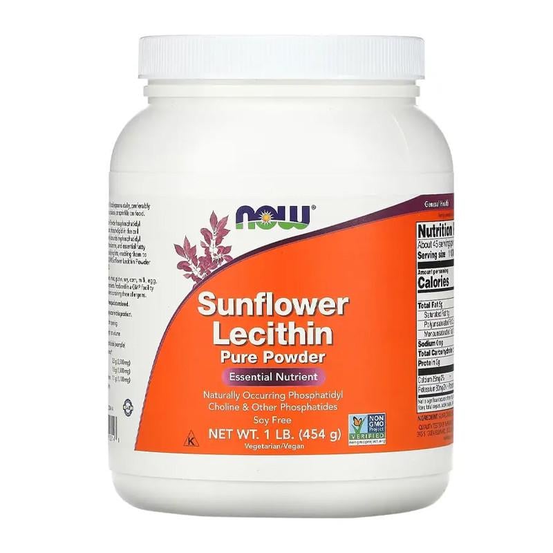 Лецитин NOW Sunflower Lecithin Pure Powder 454 г (18423-01)