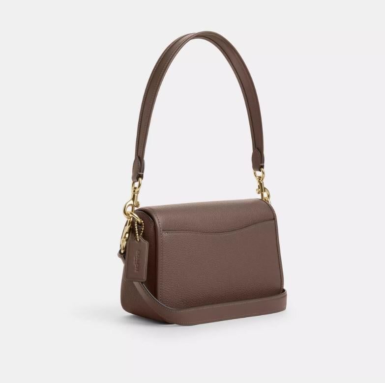 Сумка Coach Hadley Shoulder Bag pebbled leather/Gold/Dark Stone (b2410) - фото 2