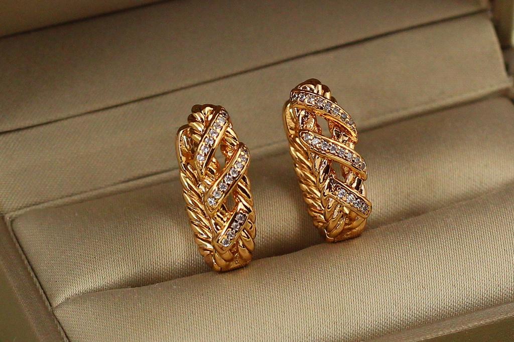 Серьги Xuping Jewelry Эволюция 2 см Золотистый (28107416)