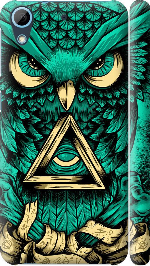 Чехол на HTC Desire 626G Сова Арт-тату (3971m-144-42517) Чехол на HTC Desire 626G Сова Арт-тату (3971m-144-42517)