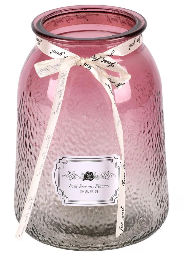 Ваза скляна 19х10 см (R35659)