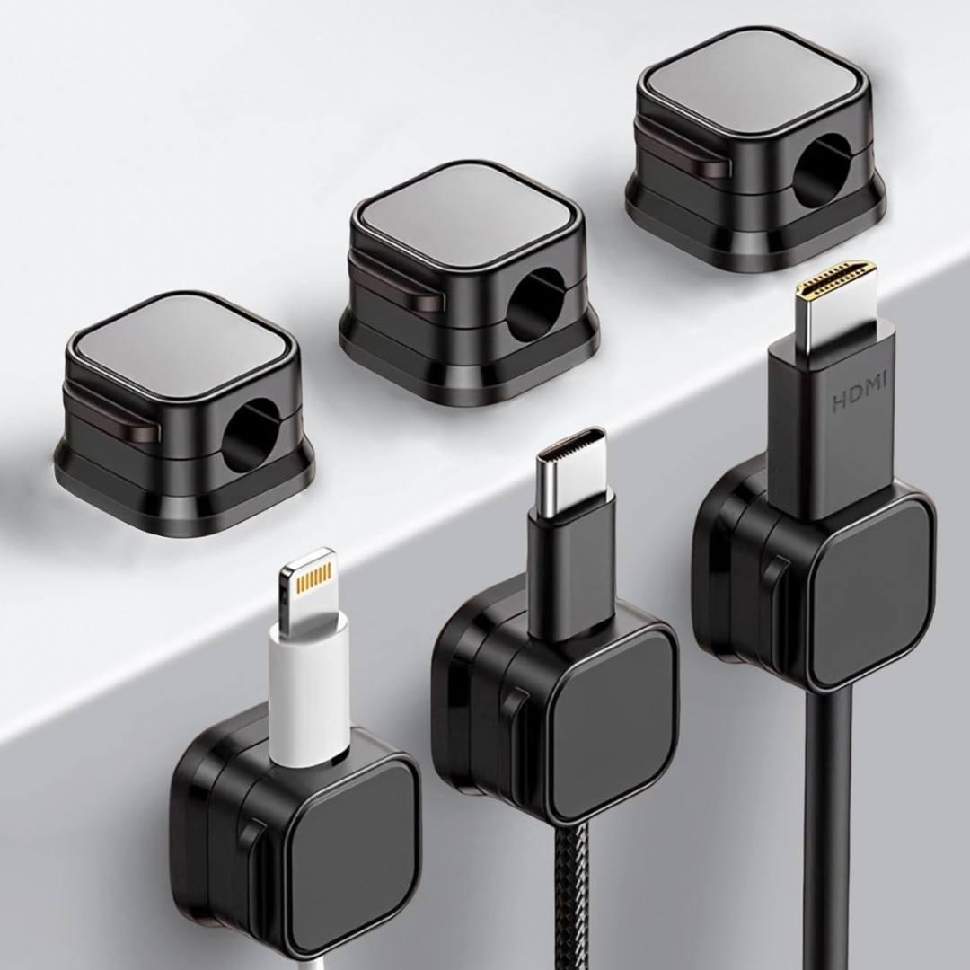 Органайзер-фиксатор Bodasan для кабелей 6 шт. Черный (MKM6)