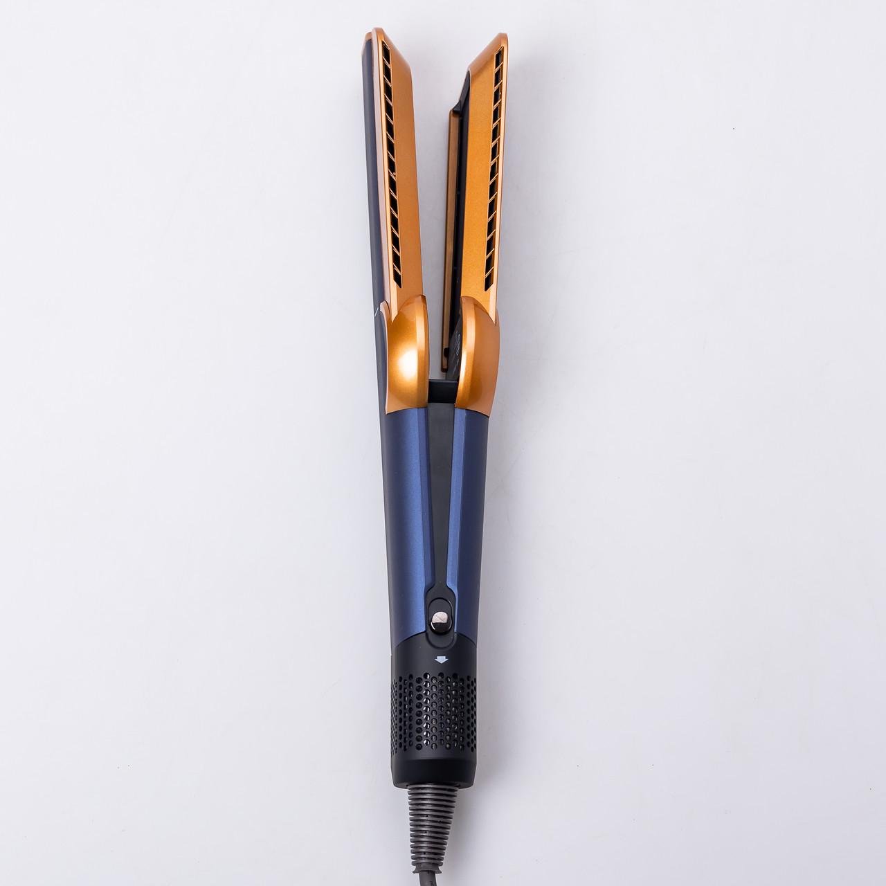 Утюжок для волос Air Stasghtener воздушный 1300 Вт Синий (6052) - фото 6