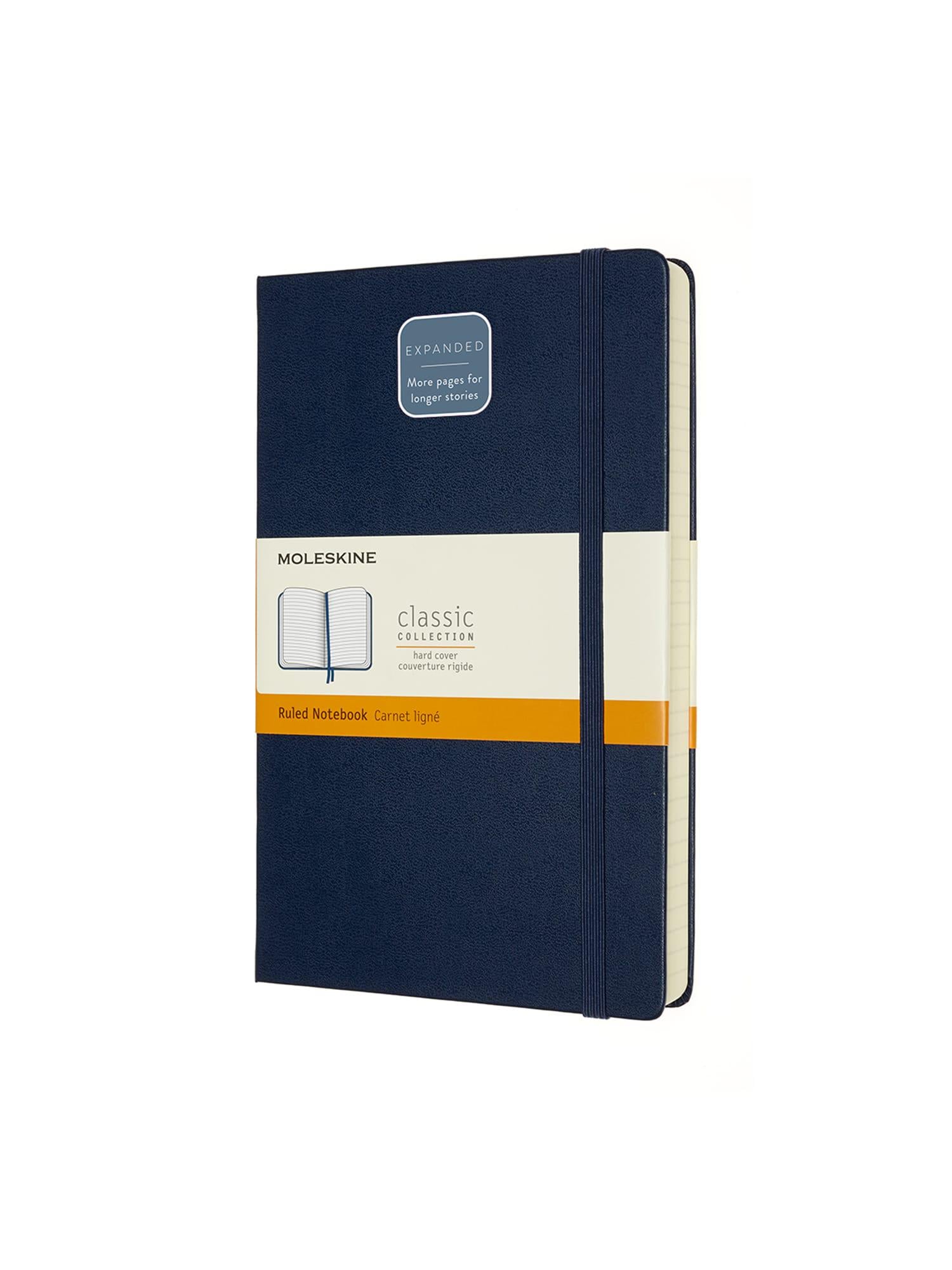 Блокнот Moleskine Classic Expanded средний линейка Сапфир (QP060EXPB20)