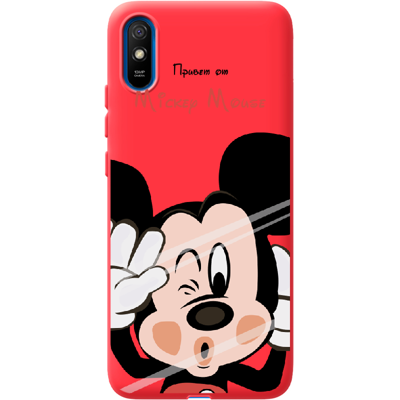 Чехол BoxFace Xiaomi Redmi 9A Mister M Красный силикон (40304-cc58-41928)