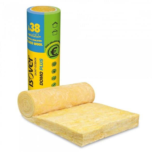 Минеральная вата ISOVER Domo Plus 100 мм 1200х8400 мм 10,08 м2 13 кг/м3 (30304957)