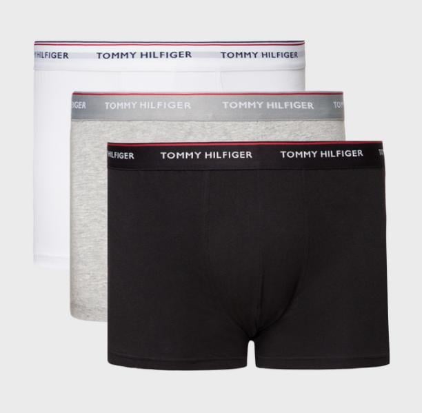 Набор трусов боксеров мужских Tommy Hilfiger PREMIUM ESSENTIALS 3 шт. S Белый/Серый/Черный (97443922)