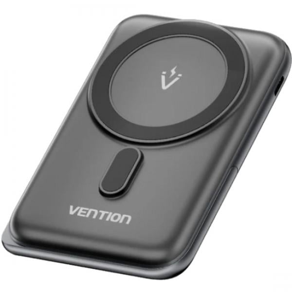 УМБ Vention Magnetic Wireless 10000 mAh 20W PD USB-C In/Out QI-15W Black