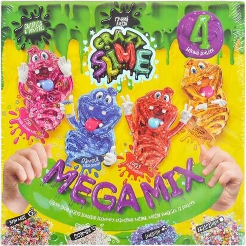 Набор для творчества Danko Toys Лизун Crazy Slime 4в1 укр. (SLM-03-01U)