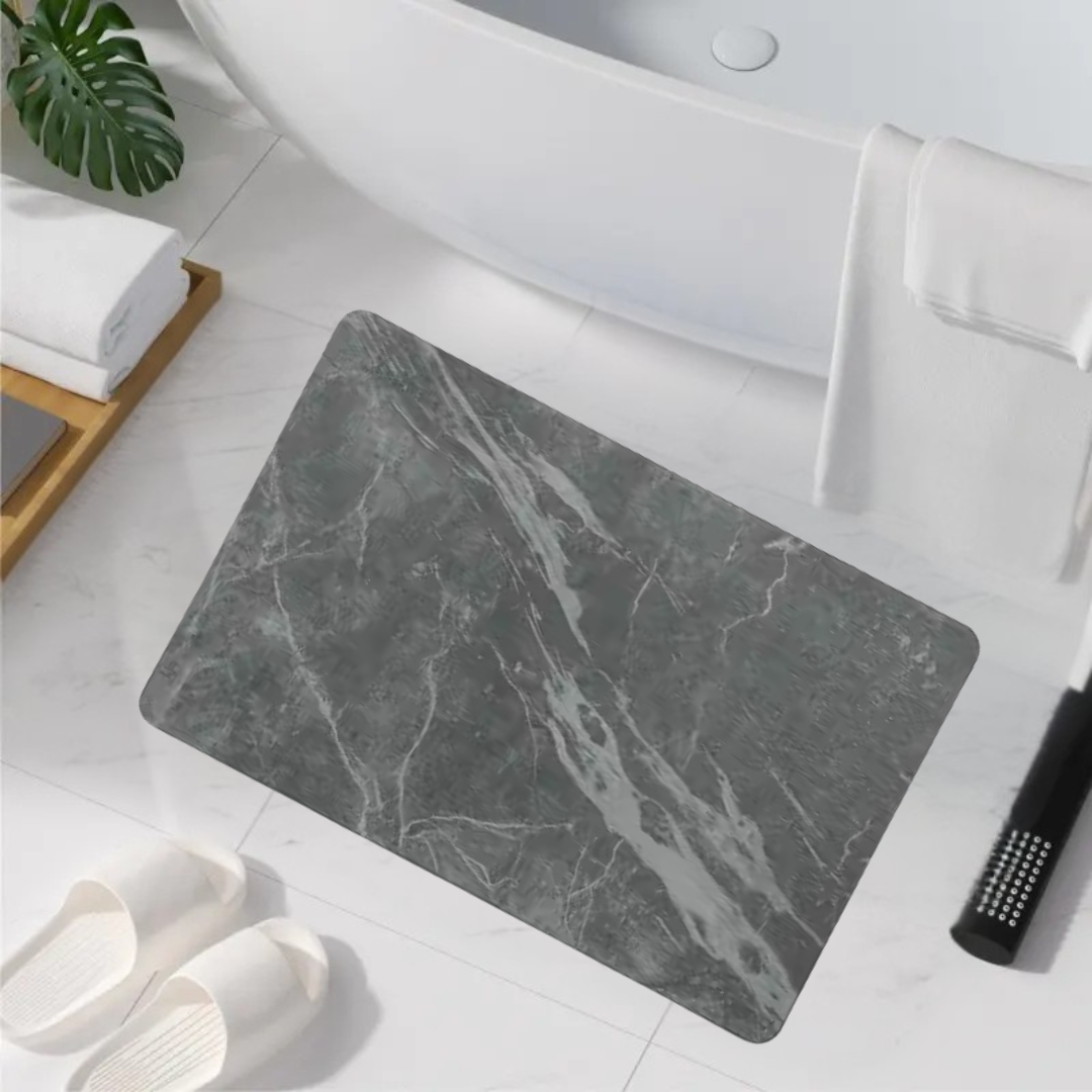 Коврик для ванной комнаты диатомитомитовый каменный 60х39 см Темно-серый (2576920537) - фото 3 Коврик для ванной комнаты диатомитомитовый каменный 60х39 см Темно-серый (2576920537) - фото 3
