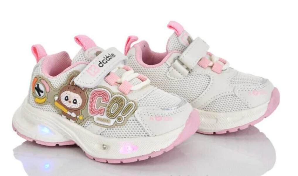 Кроссовки для девочки р. 27 Белый/Розовый (33280761)