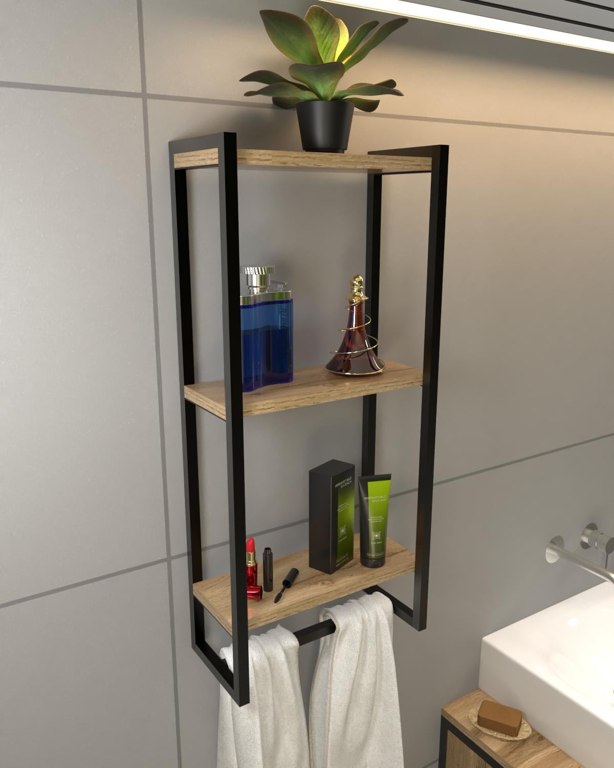 Полка настенная EcoLoft Мэри DSP-1418-1 в стиле лофт Дуб Аппалачи (32464614)