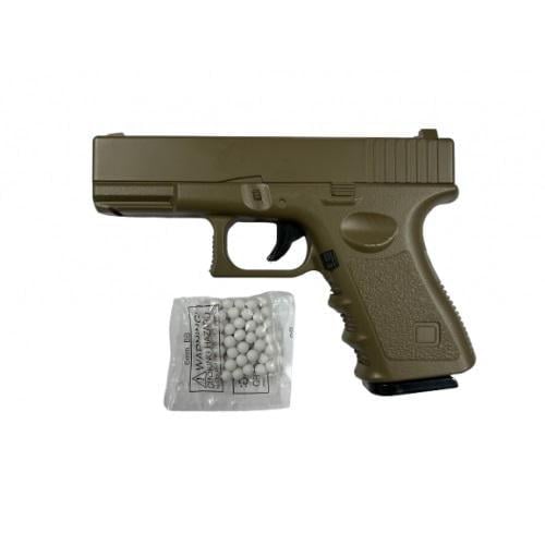 Дитячий іграшковий пістолет страйкбольний Galaxy Glock G39D метал 560 г Пісочний (MTT-198262)