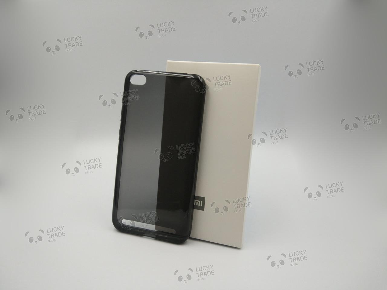 Силиконовый чехол Xiaomi Redmi 5A - Оригинал бампер накладка Черный 1225P