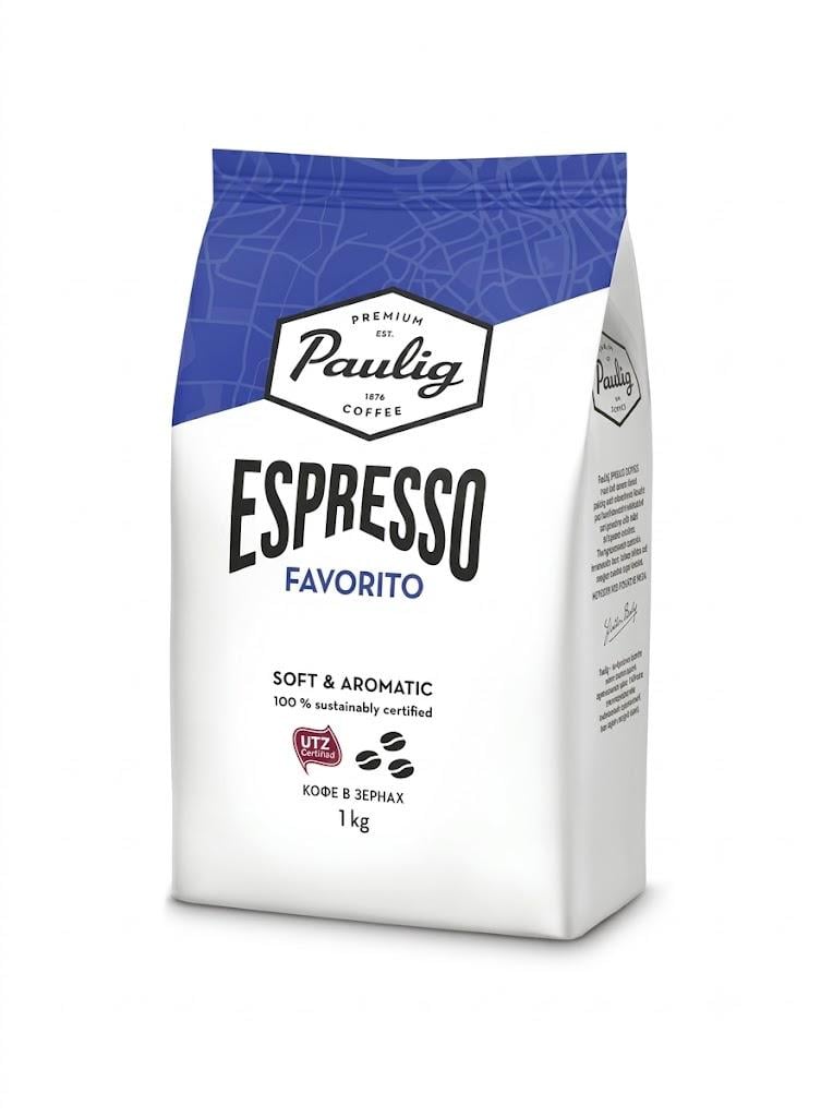 Кофе в зернах Paulig Espresso Favorito 1 кг (eca7000320)
