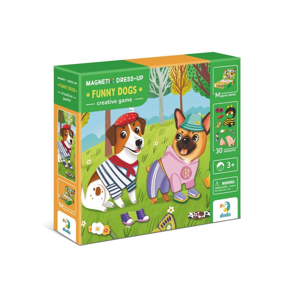 Магнітна гра DoDo Одягалка Кумедні пси (200278)