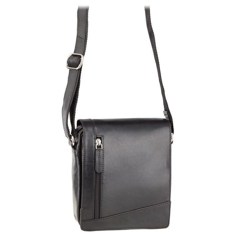 Мужская сумка Visconti Messenger Bag A5 кожаная Black (S7 BLK)