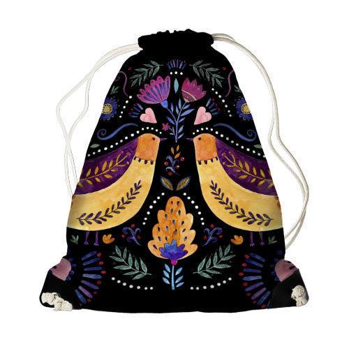Рюкзак-мешок Presentville MINI Птички (DRM FFL001 BL)