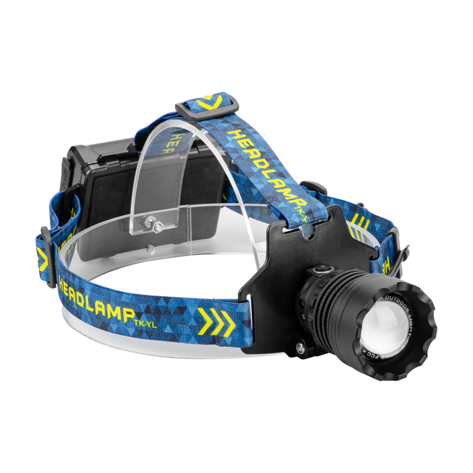 Фонарь налобный BL-25CC P360 с оптическим зумом и функцией Power Bank Черный (31330507)