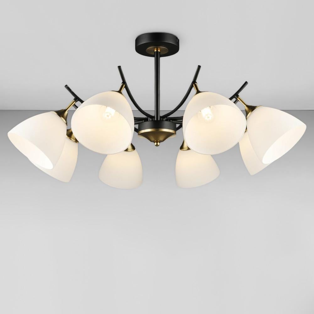 Люстра потолочная Light House SRS-20242/8 Черный/Медь