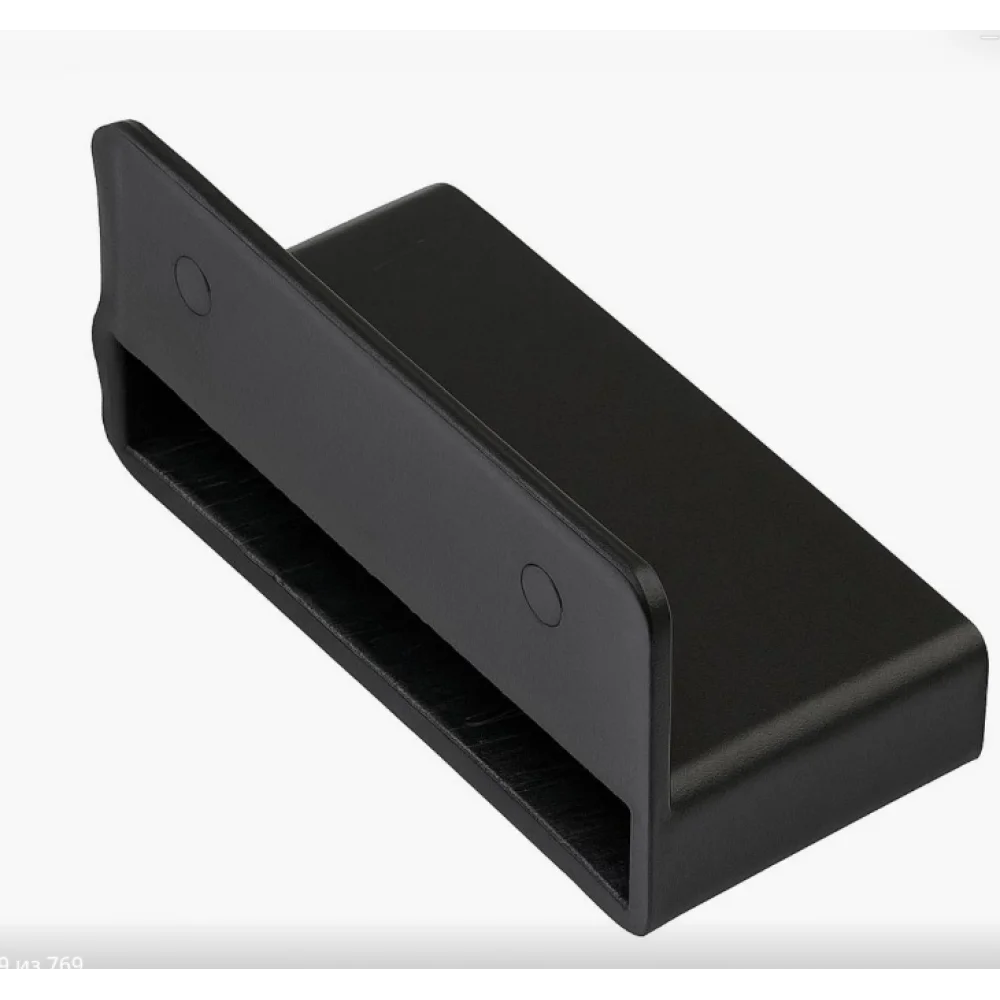 Кріплення на ламелі Термопласт для ліжка накладні пластик 68 мм Чорний (KR0087)