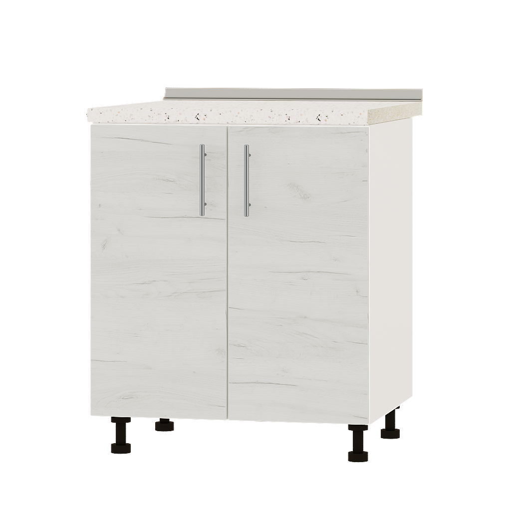 Шкаф нижний Эверест Оптима модуль Низ Н82-700 70х47х85 см Дуб крафт белый/Белый (01594)