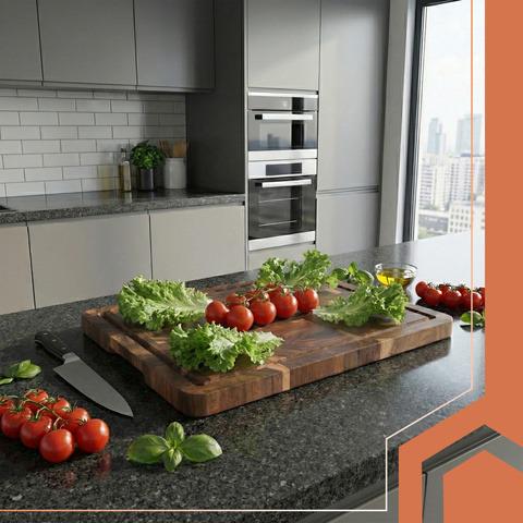 Дошка кухонна обробна та сервірувальна Ruhhy 26924 з акації 43х33х3 см - фото 8