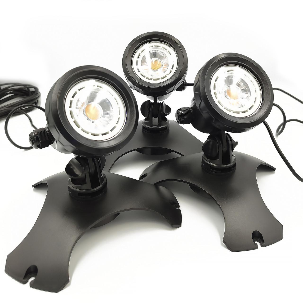 Комплект светильников SunSun CED-120C для пруда 3 шт. по 3 Вт (CED-120C) Комплект светильников SunSun CED-120C для пруда 3 шт. по 3 Вт (CED-120C)