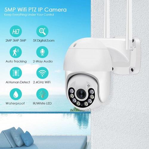 Камера відеоспостереження PTZ Wi-Fi Outdoor Camera ICSEE 5 Мп - фото 2