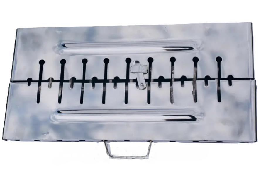 Мангал з нержавіючої сталі на 8 шампурів 2 мм розбірний (7081) - фото 2 Мангал з нержавіючої сталі на 8 шампурів 2 мм розбірний (7081) - фото 2