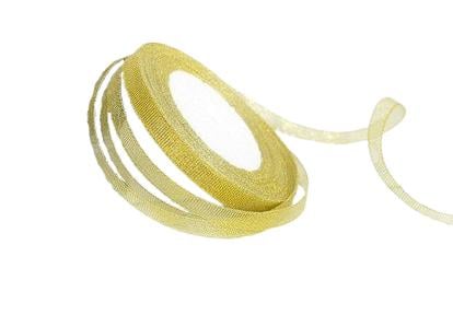 Стрічка для упаковки прозора 1 см 22 м Золотий (17011) - фото 1 Стрічка для упаковки прозора 1 см 22 м Золотий (17011) - фото 1