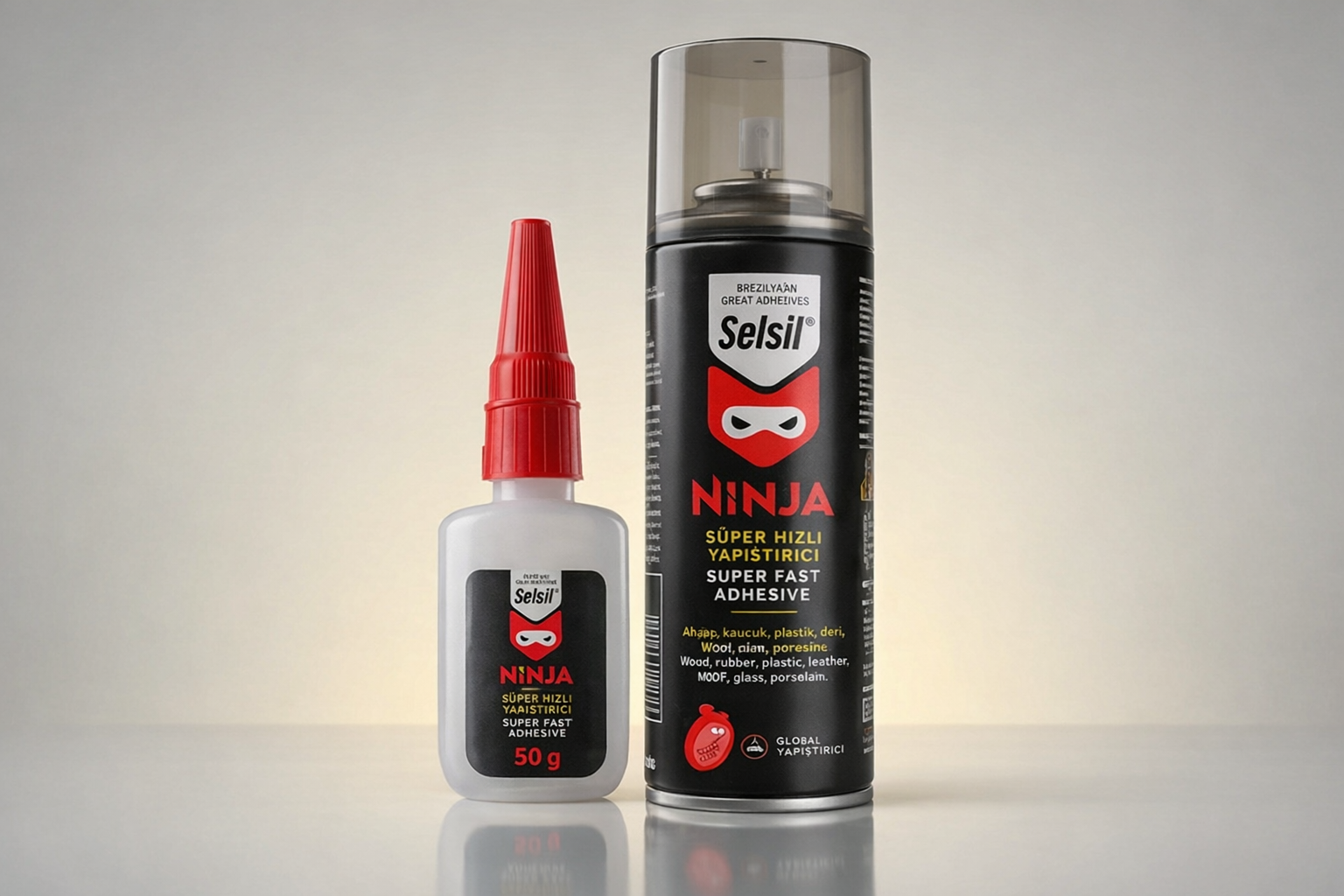 Клей моментальный с активатором Selsil Ninja MDF Instant Adhesive 100 г и 400 мл