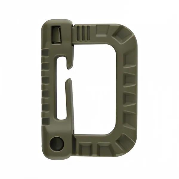 Карабин пластиковый Woo Jin W3158G Plastic Carabiner на стропу или на системе molle Хаки (5d5eb80a)