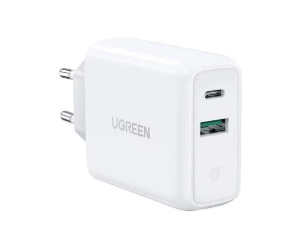 Зарядное устройство сетевое UGREEN CD170 38W Type-C Wall Charger EU White