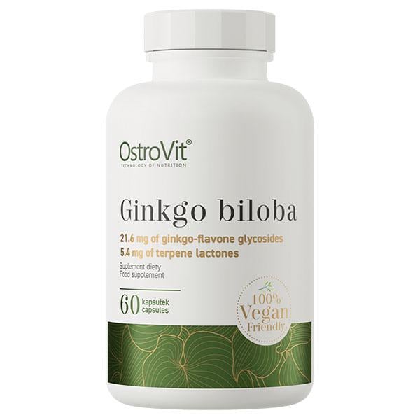 Гинкго Билоба для спорта OstroVit Vege Ginkgo Biloba 60 капс. (000025060)