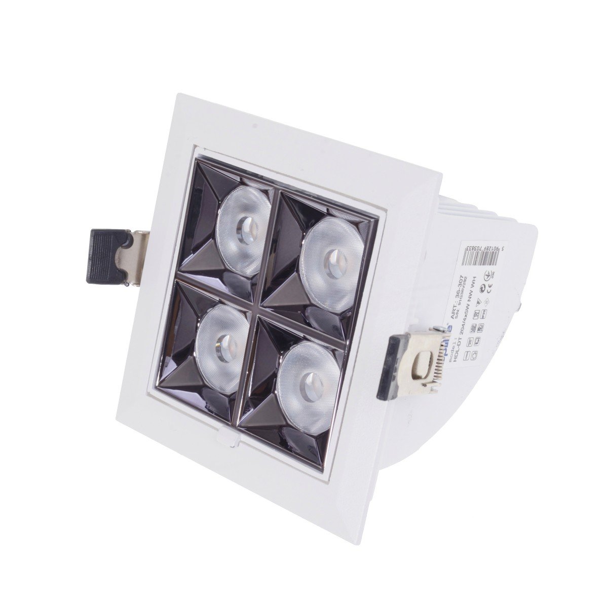 Світильник Brille LED HDL-DT 204/4х5W NW WH (36-307)