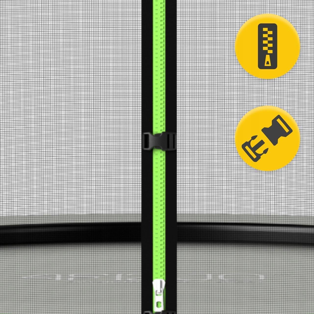 Батут із внутрішньою сіткою 4FIZJO PRO 10FT 312 см Black/Green (P-5907739314178) - фото 8 Батут із внутрішньою сіткою 4FIZJO PRO 10FT 312 см Black/Green (P-5907739314178) - фото 8