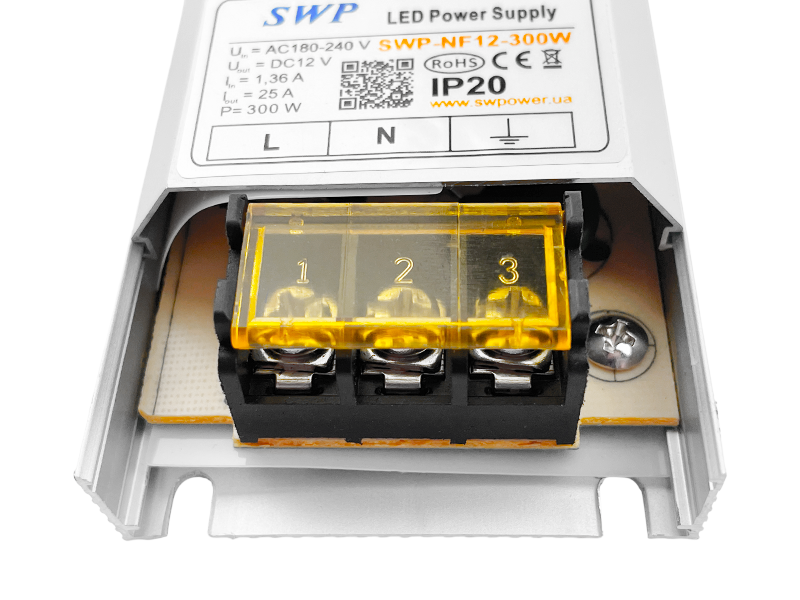 Блок питания 300W IP20 12V перфорированный стабилизированный по напряжению (SWP-NF12-300W) - фото 4 Блок питания 300W IP20 12V перфорированный стабилизированный по напряжению (SWP-NF12-300W) - фото 4