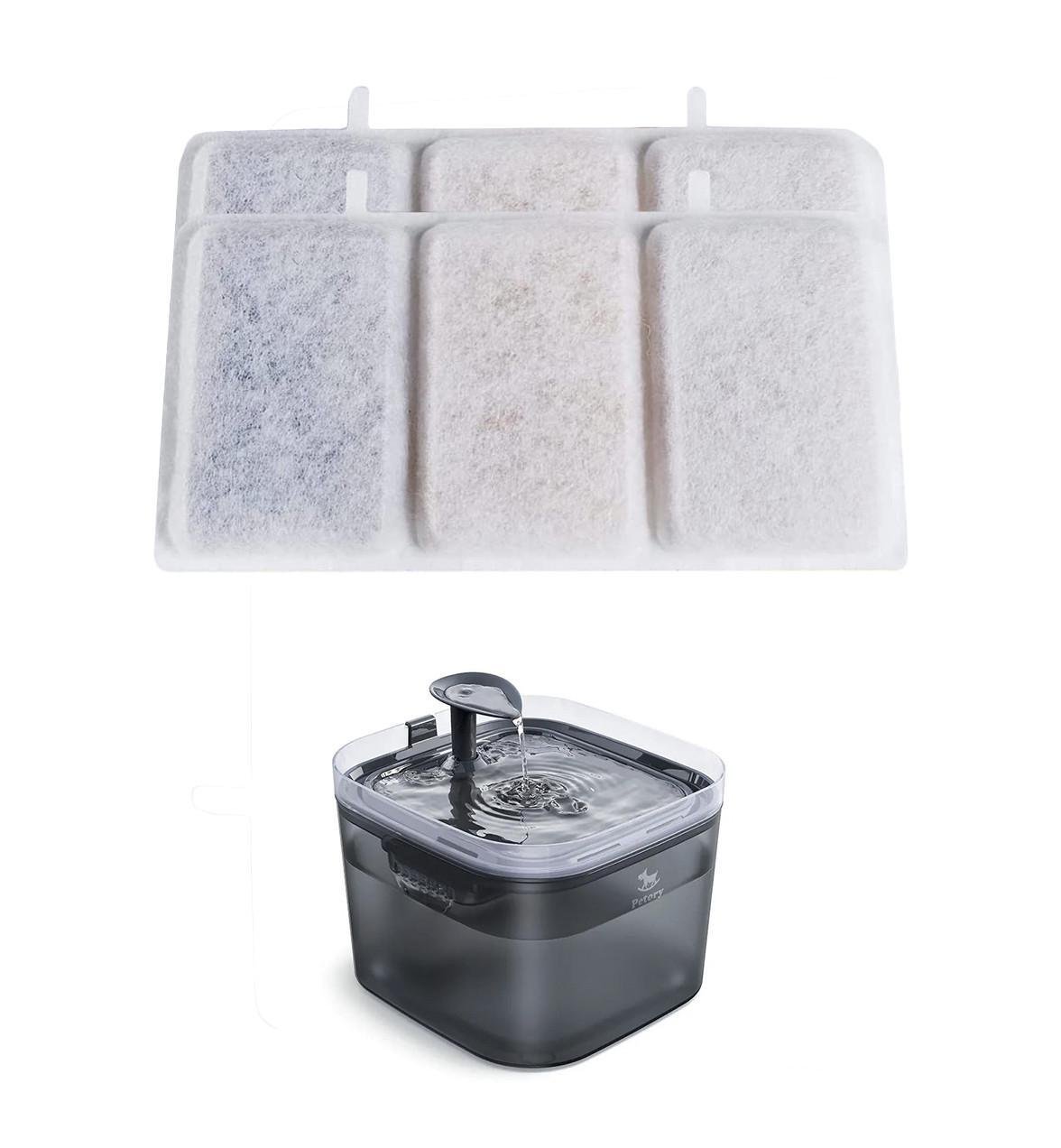 Сменный фильтр для фонтана-поилки Petory 5 шт. (1837195596) - фото 3 Сменный фильтр для фонтана-поилки Petory 5 шт. (1837195596) - фото 3