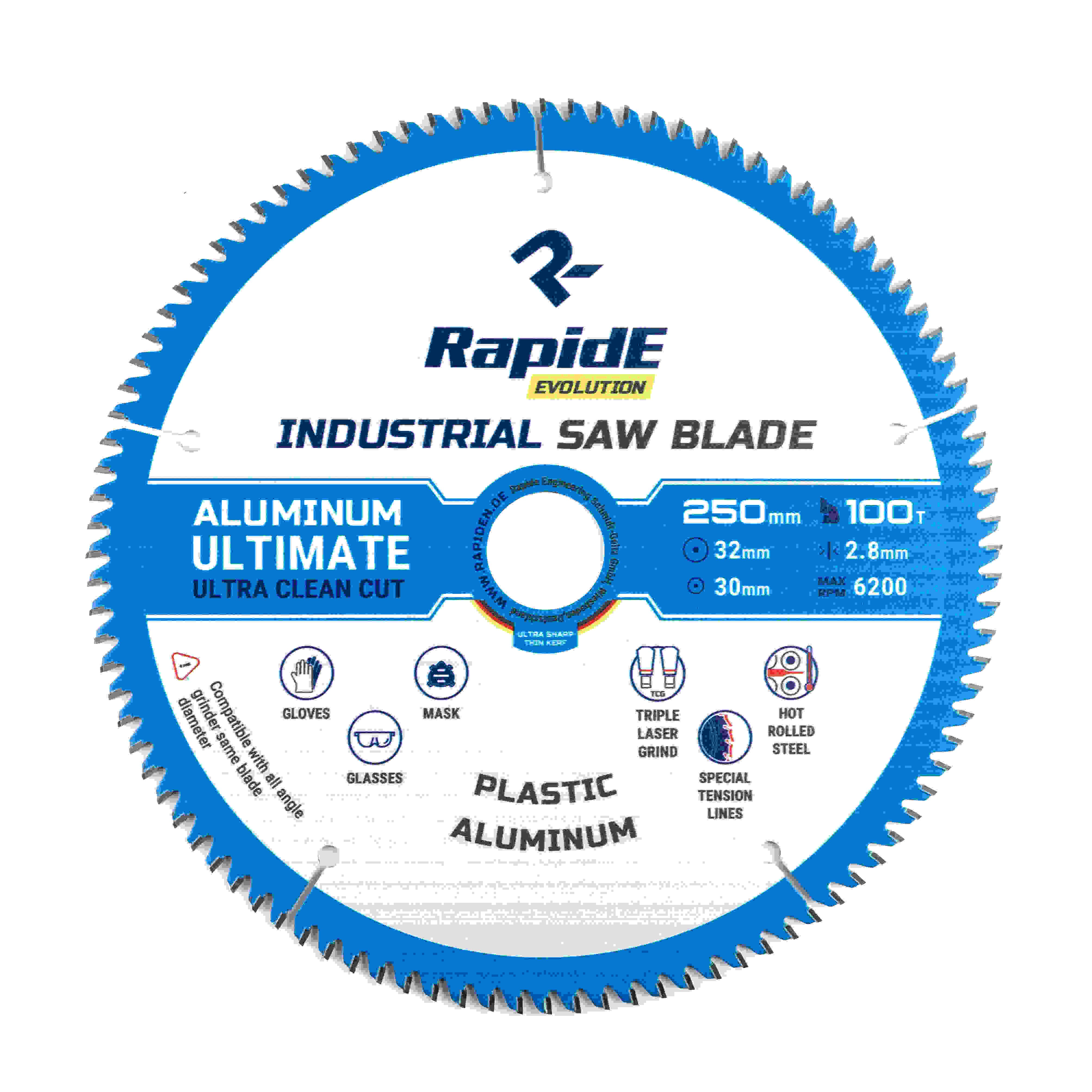 Диск пиляльний RapidE 100T ALUMINIUM 250x30/32 мм (НФ-00001034)