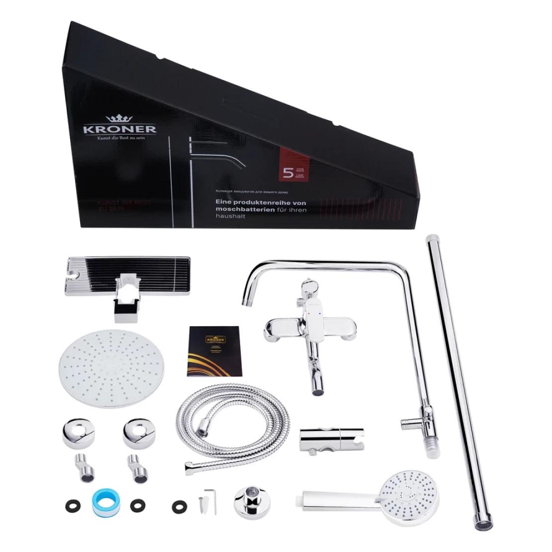 Душевая система Kroner KRP Armada C064K Хром (CV024319) - фото 16 Душевая система Kroner KRP Armada C064K Хром (CV024319) - фото 16