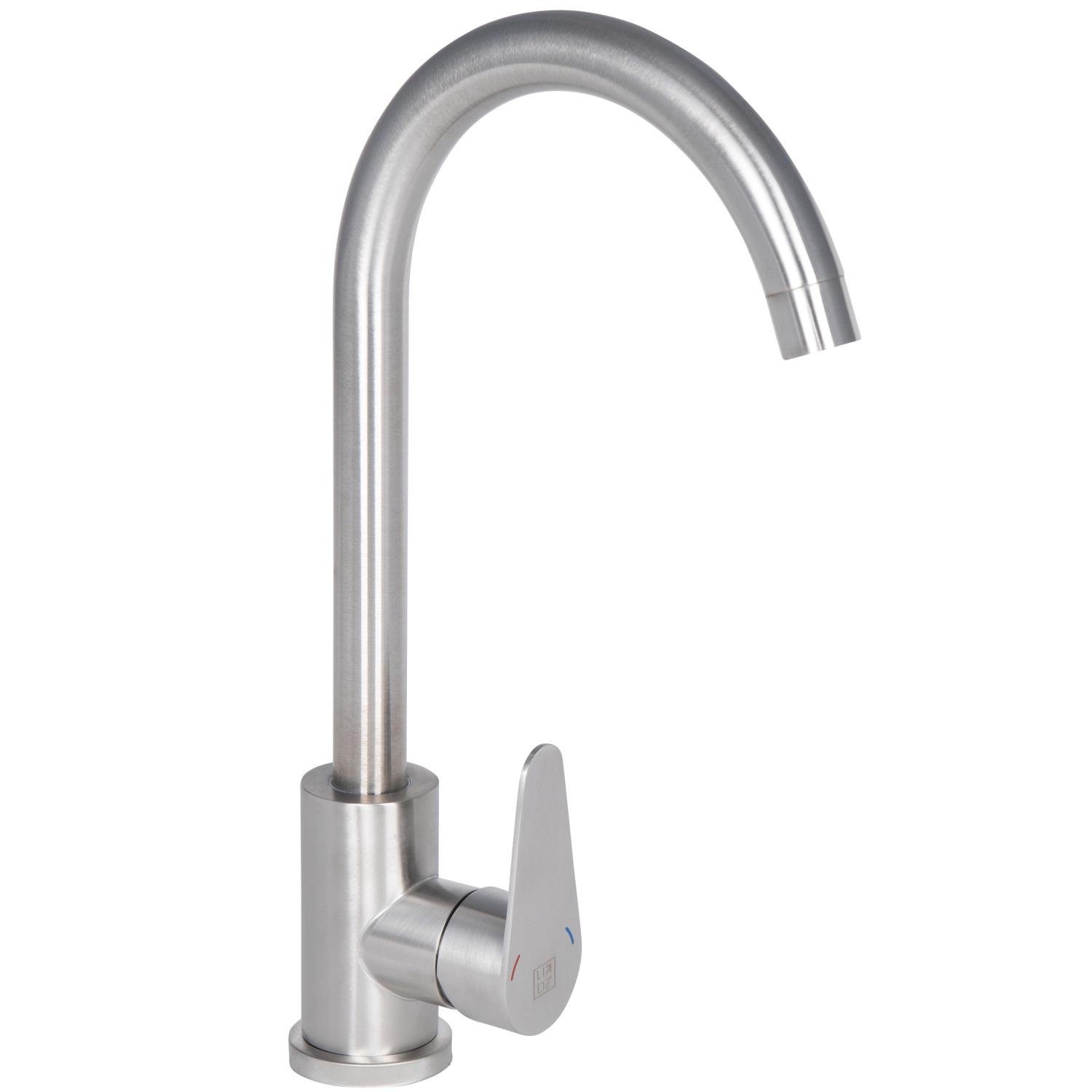 Змішувач для кухні Lidz Vida 04U-SFS LD014VI43355 одноважільний Сатин (152665)