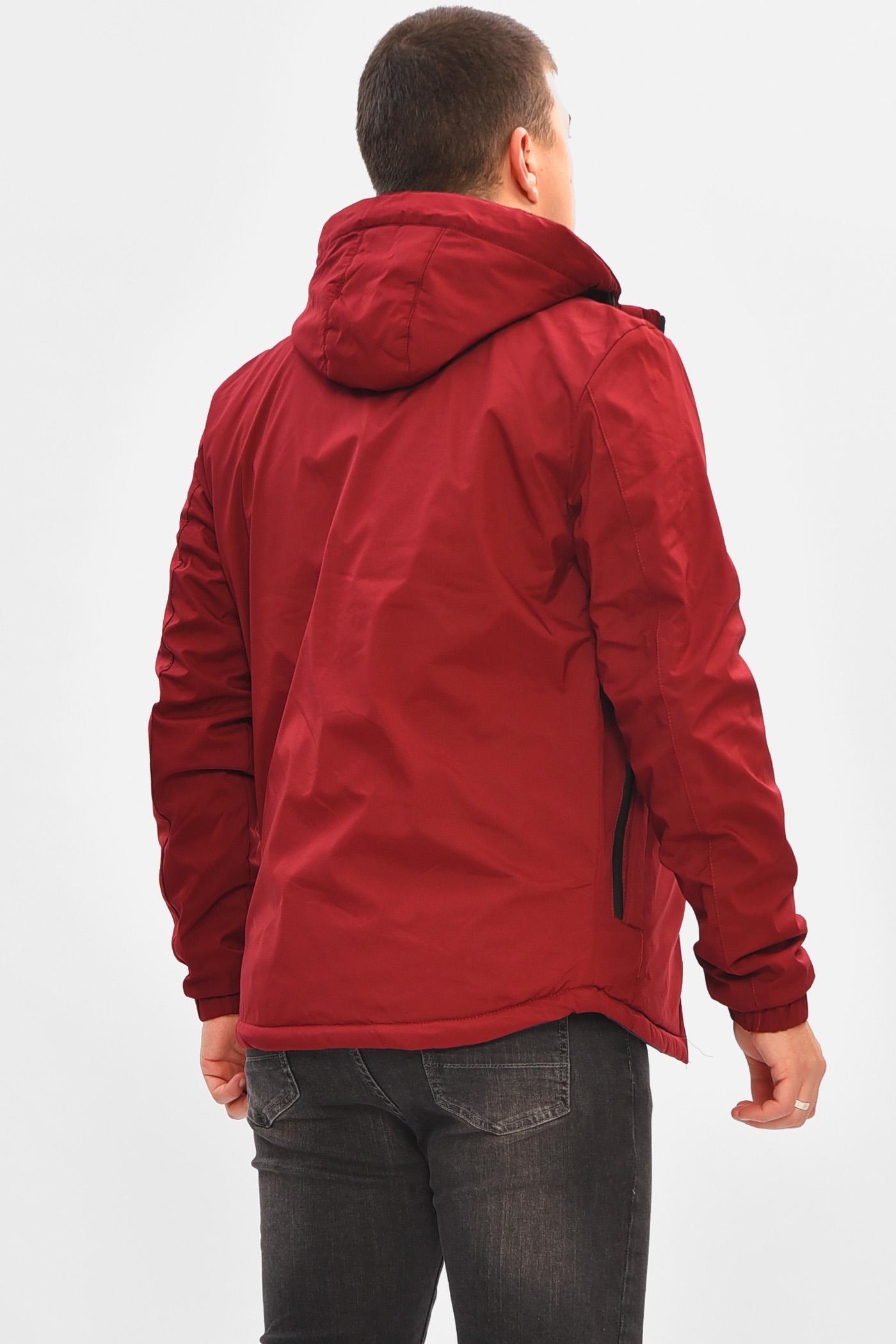 Куртка мужская демисезонная двухсторонняя S Бордовый (206520) - фото 2