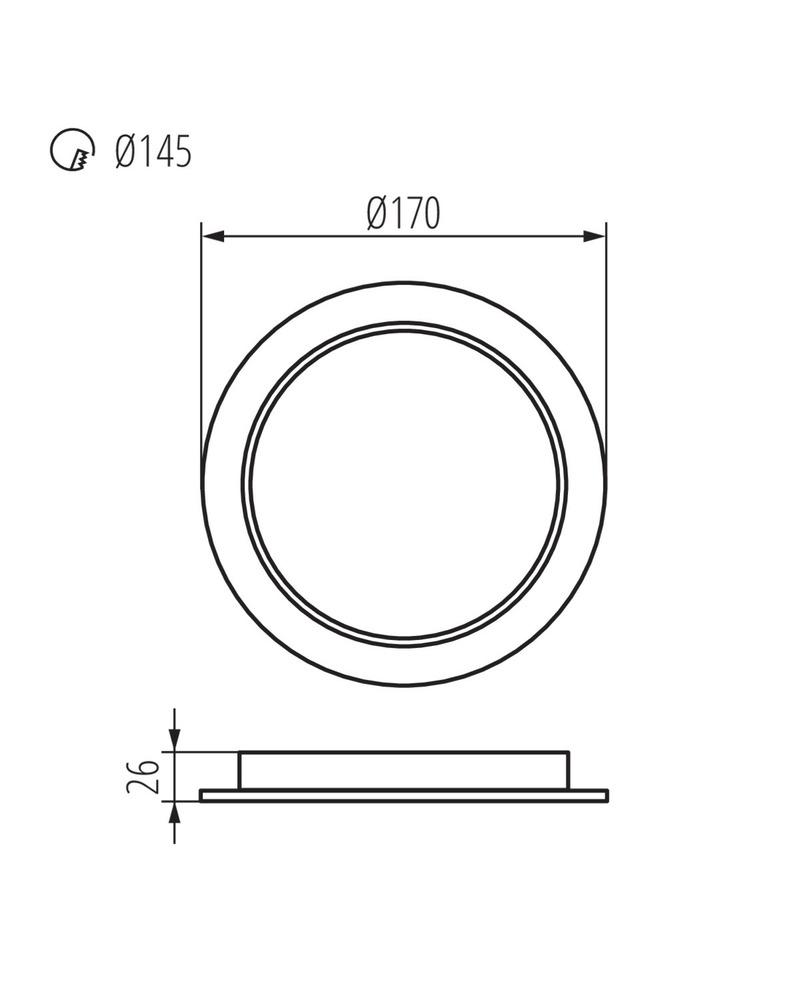 Точечный светильник Kanlux 36513 Tavo LED 1x18 W 4000K 1900 Lm IP20 (36513-kanlux) - фото 3