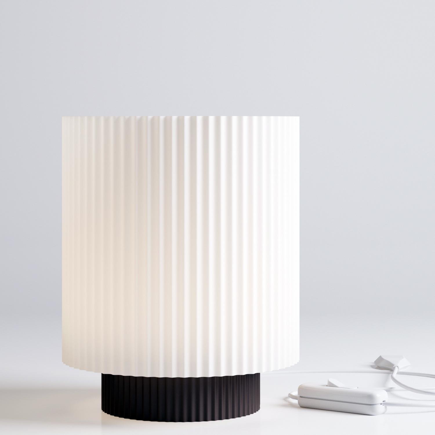 Настільна лампа текстурована Elysian Ph s Modern Біло-чорний (EL-00008)