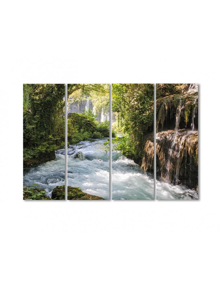 Картина модульная Поток реки 4 модуля 80x120 см (011208Pejzazh)