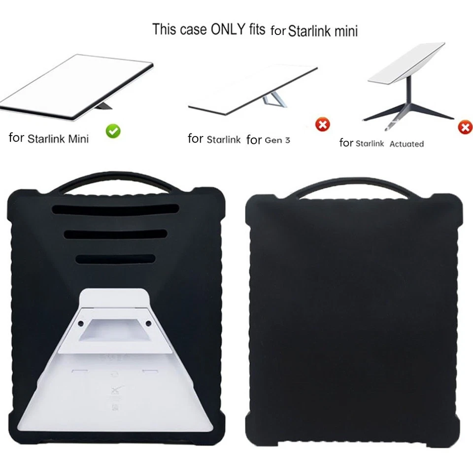 Чохол-кейс захисний для Starlink Mini з ручкою Чорний (2642700339) - фото 8