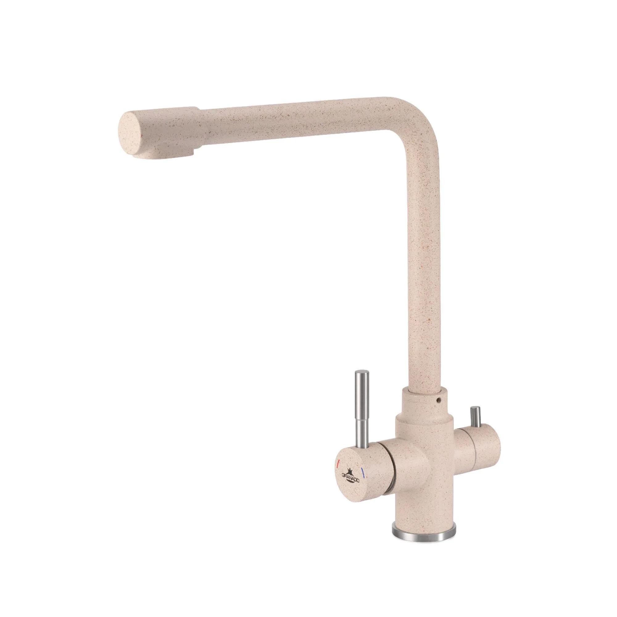 Смеситель для кухни Granado Badalona Terra GZ0403 с подключением к фильтру Бежевый (GRA-9445)